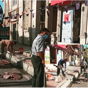 بازسازی و ترمیم کنده کاری های سطح شهر- شهرداری کیاکلا