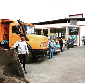 سرویس و شست و شوی ماشین آلات شهرداری کیالا