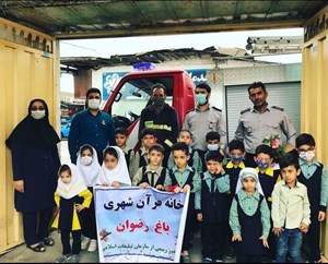 حضور آتش نشان های محترم شهر کیاکلا به مناسبت فرارسیدن روز آتش نشان در خانه قرآن باغ رضوان