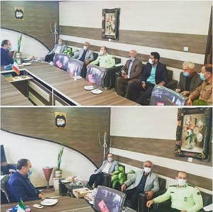 دیدار فرمانداران سیمرغ و سوادکوه شمالی بهمراه فرمانده نیروی انتظامی سوادکوه شمالی با شهردار و اعضای شورای اسلامی شهر در شهرداری کیاکلا