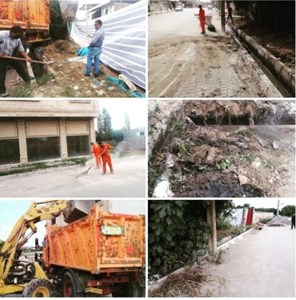 پاکسازی معابر عمومی و کانال های دفع آبهای سطحی خیابان شهید نیکجویان