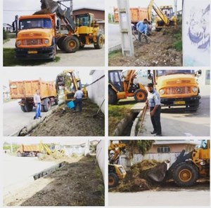 پاکسازی خیابانهای سطح شهر (خیابان شهید نیکجویان)