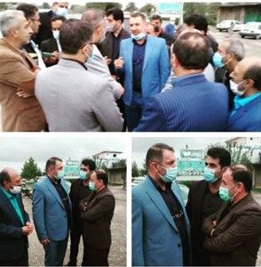 بازدید دکتر کیوان مرادیان بهمراه فرماندار و مدیرکل راه و شهرسازی با حضور شهردار و اعضای شورای شهر کیاکلا از انتهای بلوار در منطقه سید محله