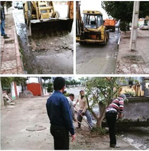 پاکسازی معابر عمومی میدان شهید سلیمانی