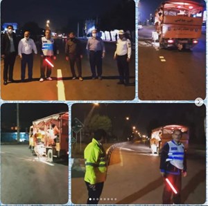 رنگ آمیزی طولی بلوارها و میادین سطح شهر