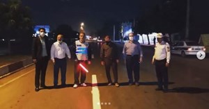 رنگ آمیزی طولی بلوارها و میادین سطح شهر