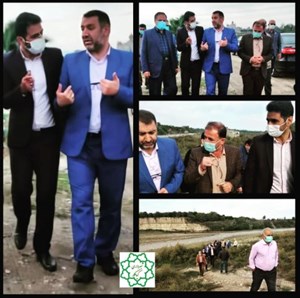 بازدید دکتر کیوانمرادیان از سردهنه کشاورزی نهر رُکُن