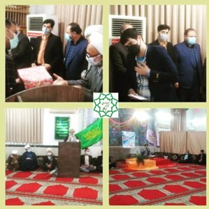 حضور شهردار و اعضای شورای اسلامی شهر در مراسم محفل انس با قرآن مسجد حضرت رسول اکرم (ص) سوخت آبندان