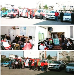 برگزاری مانور نیروها و خودروهای امدادی در دومین روز از هفته پدافند غیرعامل