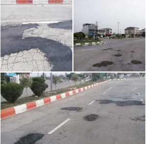 لکه گیری آسفالت سطح شهر-میدان شهید سلیمانی