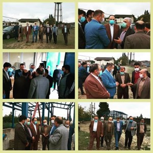 بازدید از محل ایستگاه بزرگ پمپاژ آب شرب شهرهای جویبار ، بهنمیر و سیمرغ واقع در شهر کیاکلا