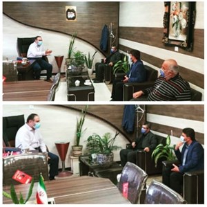 دیدار مسولین شهرداری پل سفید با شهردار در راستای اجرای طرح ماپ