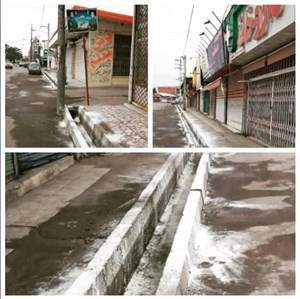 شستشو و آهک پاشی خیابان امام دوشنبه ۱۴۰۰/۸/۲۴
