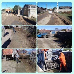 هدایت موقت آبهای سطحی در کوچه بهزیستی منطقه وازیمال - ۱۴۰۰/۰۸/۲۷