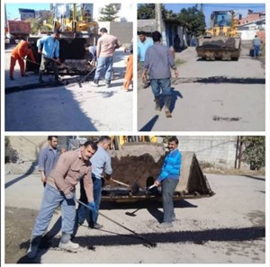 لکه گیری آسفالت سطح شهر خیابان بهار و عرفان