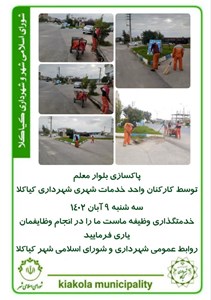 پاکسازی بلوار معلم