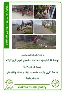 پاکسازی خیابان بهنمیر